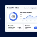 A Core Web Vitals metrikáit bemutató grafikon, amely a weboldalak teljesítményét és felhasználói élményét elemzi. A képen látható adatok a rangsorolás szempontjából fontosak.