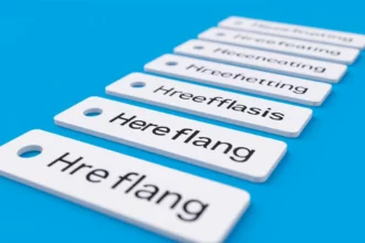 A képen különböző hreflang címkék láthatók, amelyek a többnyelvű weboldalak SEO optimalizálásához szükségesek.