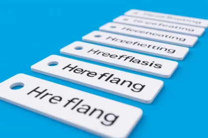 A képen különböző hreflang címkék láthatók, amelyek a többnyelvű weboldalak SEO optimalizálásához szükségesek.