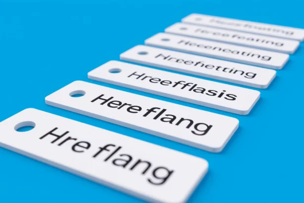 A képen különböző hreflang címkék láthatók, amelyek a többnyelvű weboldalak SEO optimalizálásához szükségesek.