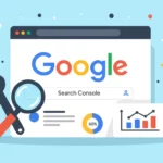A Google Search Console felülete, amely grafikonokat és statisztikákat mutat a weboldal teljesítményéről, a keresőoptimalizálás érdekében.