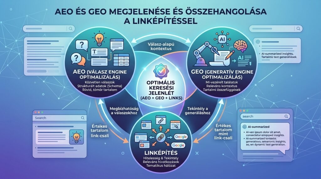 AEO és GEO megjelenése a linképítés összefüggésében