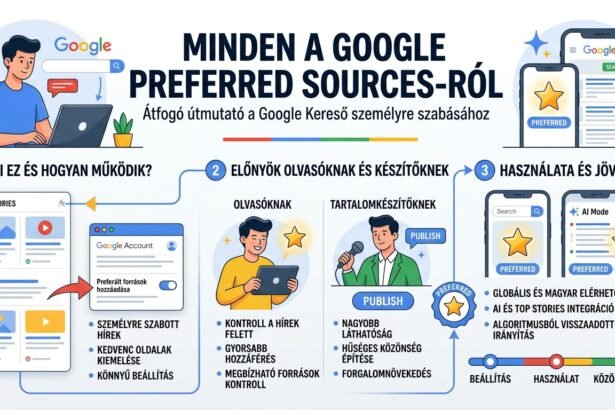 Google Preferred Sources információs grafika az AI-keresések korában