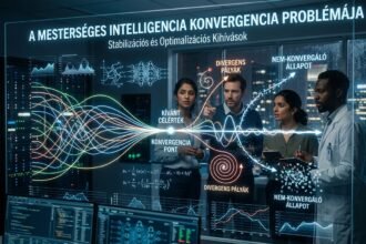 A mesterséges intelligencia konvergencia problémáját bemutató grafika.