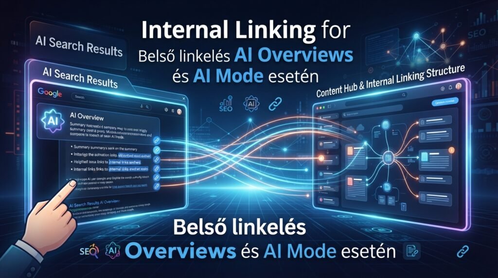 Belső linkelés topical authority építéshez: így építs valódi tartalmi hálózatot 74 Belső linkelés AI Overviews és AI Mode esetén: a tartalomcsoportok és az AI keresési találatok közötti kapcsolat