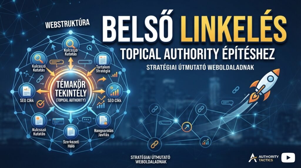 Belső linkeléshez és topical authority építéshez szükséges webstruktúra