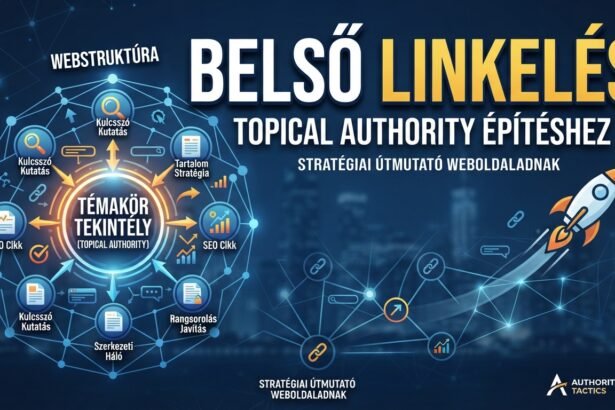 Belső linkeléshez és topical authority építéshez szükséges webstruktúra