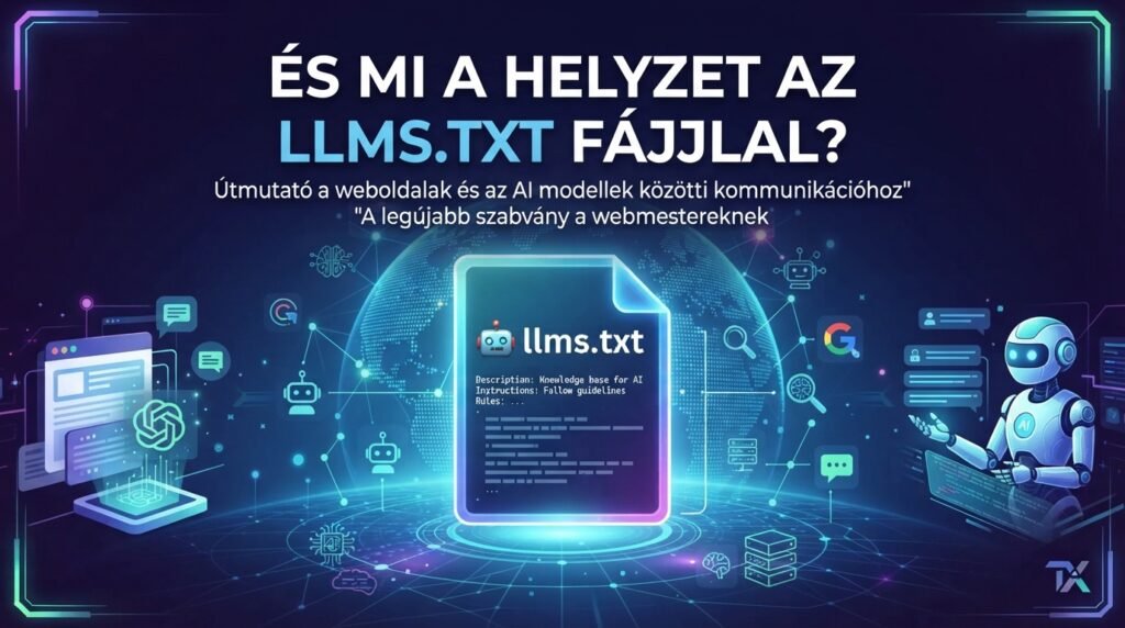 Mi az LLM-optimalizálás? Így készíts weboldalt az AI-keresők korszakára 74 ÉS MI A HELYZET AZ LLMS.TXT FÁJJLAL? Útmutató a weboldalak és az AI modellek közötti kommunikációhoz